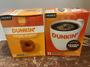 lot 78 image: Dunkin Original and Caramel K-Cups