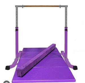 lot 7 image: PreGymnastics 5ft Training Bar with Mat