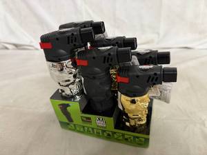 lot 29 image: 6 Pack of XXL Skull Torches