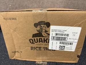 lot 83 image: 12 Bags of Quaker Rice Thins - Salted Caramel