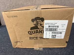 lot 85 image: 12 Bags of Quaker Rice Thins - Salted Caramel
