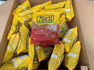 lot 99 image: 20 Bags of Rold Gold Thins