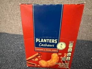 lot 125 image: 10 Packs of Planters Brown Sugar & Cinnamon Cashews