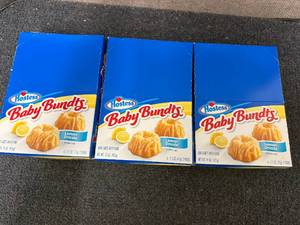 lot 135 image: 3 Boxes of Hostess Baby Bundts - Lemon Drizzle