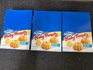 lot 138 image: 3 Boxes of Hostess Baby Bundts - Lemon Drizzle