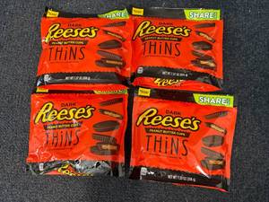 lot 164 image: 4 Bags of Reeses Dark Chocolate Thins