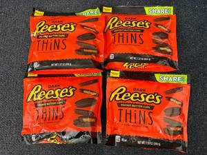 lot 168 image: 4 Bags of Reeses Dark Chocolate Thins