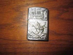lot 51 image: Vintage Zippo style lighter...