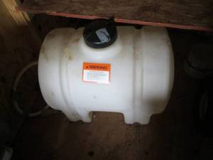 lot 222 image: 35-gallon chemical fertilizer tank ...