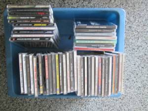 lot 242 image: Bin of assorted music CDS...