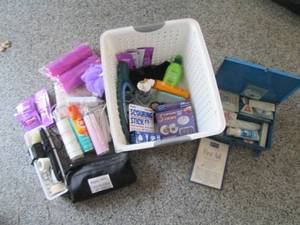 lot 244 image: Vintage metal first aid kit plus ve...