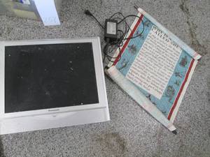 lot 258 image: Panasonic flat-screen TV and wall t...