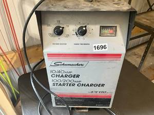 lot 696 image: Schumacher 1040 Amp Charger and 100200 Amp Starter Charger