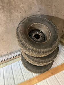 lot 748 image: Set of 3 BFG All-Terrain TA KO Tires with Rims
