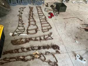 lot 756 image: Assorted Tire Chains and Storage Box Collection