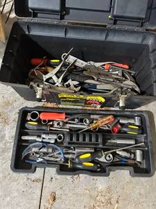 lot 778 image: Stanley Toolbox with Assorted Hand Tools and Sockets