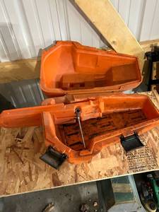 lot 793 image: Used Hard Plastic Chainsaw Case with Latches and Handle
