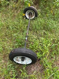 lot 856 image: Trailer Axle with 5.30-12 Carlisle Tires and Rims