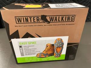 Winter Walking Easy Spike Ice Cleats, Model JJ350 size Small