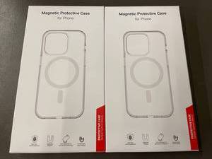 lot 14 image: BONZATA Magnetic Protective Cases for iPhone 15 Pro, 2-Pack