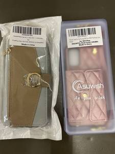 lot 48 image: Asuwish Phone Wallet Cases  Lot of 2 (OnePlus Nord N10 5G, Samsung S20 Plus)