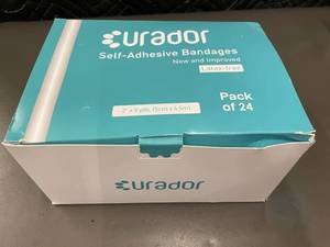 lot 66 image: Curador Self-Adhesive Pet Bandage Wraps, Latex-Free, 2x5yds, Pack of 24