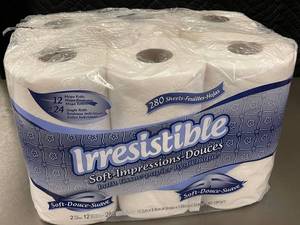 lot 102 image: Irresistible Soft-Impressions Bath Tissue, 2-Ply, 12 Mega Rolls