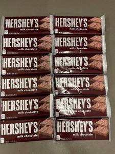 lot 7 image: Lot of 12 Hersheys Milk Chocolate Bars 1.55 oz Each