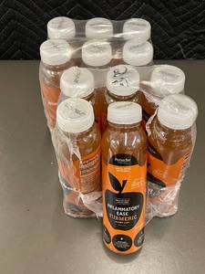 lot 23 image: Set of 12 Panache Inflammatory Ease Turmeric Apple Juice Infusions