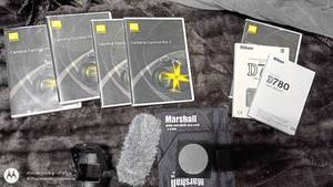 Nikon D780 Manuals, Camera Accessories, Microphone and Marshall Pouch Bundle