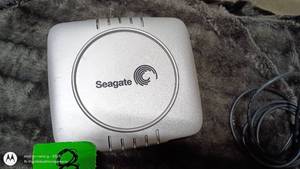 lot 8 image: Seagate External Hard Drive with Power Adapter and USB Cable
