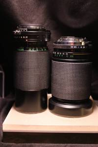 lot 27 image: Pair of Vivitar Zoom Camera Lenses 70-210mm and 70-150mm