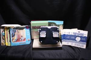 lot 38 image: Vintage View-Master Stereoscope with Reels and Original Box