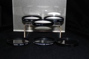lot 45 image: Set of 5 52mm Camera Lens Filters and Protectors