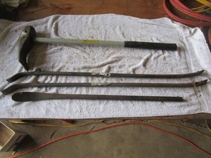 lot 56 image: Tire Changing Tools - Bead Breaker and Pry Bars