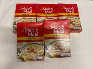 lot 66 image: 5x 28oz Malt O Meal-Original
