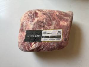 lot 94 image: AA. 9.25lbs USA Prime Pork Shoulder Butt