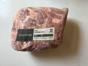 lot 95 image: AA. 9.45lbs USA Prime Pork Shoulder Butt