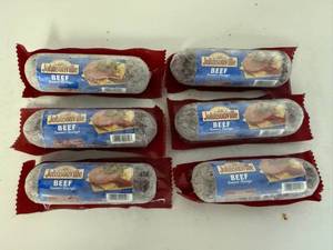 lot 129 image: L. 6x Johnsonville Beef Summer Sausage