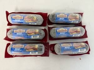 lot 131 image: L. 6x Johnsonville Beef Summer Sausage