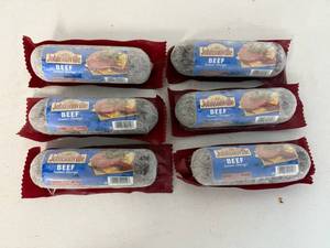 lot 132 image: L. 6x Johnsonville Beef Summer Sausage