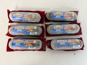 lot 134 image: L. 6x Johnsonville Beef Summer Sausage