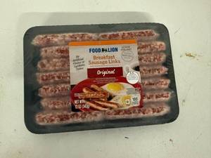 lot 147 image: A. 6x 12oz Original Breakfast Sausage Links