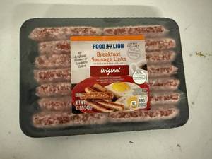 lot 148 image: A. 6x 12oz Original Breakfast Sausage Links