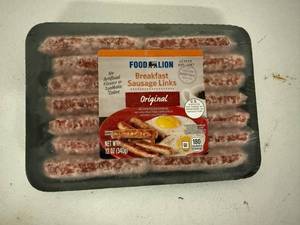 lot 151 image: A. 6x 12oz Original Breakfast Sausage Links