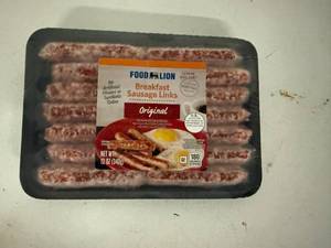 lot 153 image: A. 6x 12oz Original Breakfast Sausage Links