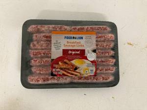 lot 154 image: A. 6x 12oz Original Breakfast Sausage Links