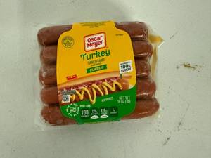lot 161 image: C. 6x 16oz Oscar Mayer Turkey Franks