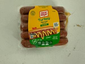 lot 164 image: C. 6x 16oz Oscar Mayer Turkey Franks