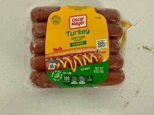 lot 166 image: C. 6x 16oz Oscar Mayer Turkey Franks